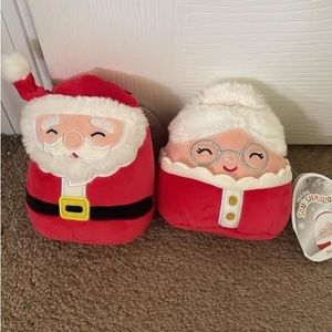 Squishmallows Santa and Mrs Claus set